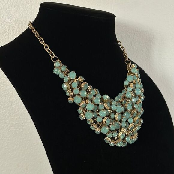 Mint Green Cluster Bead Necklace, 18" - Exclusive AQUA Bloomingdale’s - Picture 2 of 7